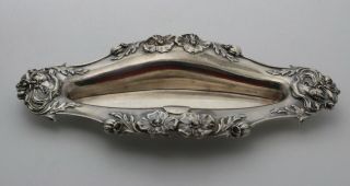Wm.  Kerr & Co.  Art Nouveau Sterling Silver Dresser Tray Design " American Beauty "