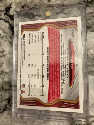 Travis Kelce 2013 Topps Chrome RC Refractor Rookie Chiefs INVEST Well Centered 2