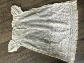 Antique? Vintage? Doll/baby Long Gown For German,  Bisque Or French Doll?