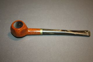 Vintage Bruyere And Horn Stem Straight Tobacco Smoking Pipe