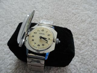 Russian Pakema Vintage Wind Up Men ' s Braille Watch for Blind 3