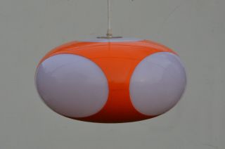 Mid Century Luigi Colani Space Age Oranje UFO Lamp Panton Colombo Eames Era 2