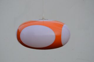 Mid Century Luigi Colani Space Age Oranje UFO Lamp Panton Colombo Eames Era 5