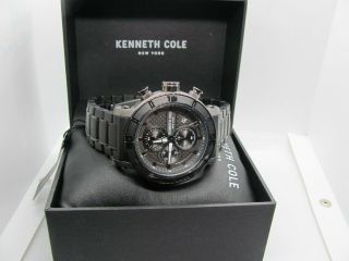 Kenneth Cole Limited Edition Black Ceramic Japan Quartz Analog Watch Kc51094001