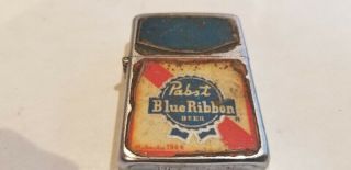Vintage My Lite Cigarette Lighter Pabst Blue Ribbon Beer