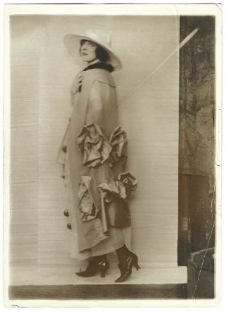 Wild Art Deco Fashion - Forward Dress Vintage 1920s Charles Sheldon Ad Photograph