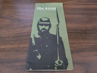 Vintage 1964 Pea Ridge National Park Arkansas Brochure / Map