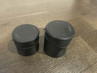 Vintage Leitz Leica Germany Zippered Soft Camera Lens Case.
