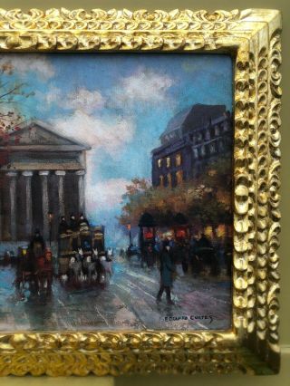 EDOUARD CORTES FRENCH ARTIST OIL PAINTING ON CANVAS SIGNED & FRAMED 4