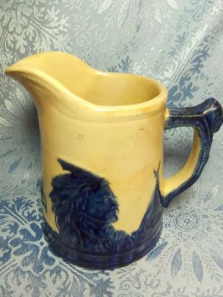 Antique Old Sleepy Eye 5 /12 Inch Pitcher Marked Monmouth