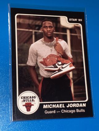 1985 Star Michael Jordan Bulls Black⚫️ Hsn ⚫️rookie Card Unreleased Set 1