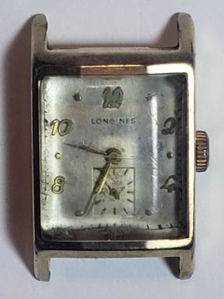 Vintage Longines Square Swiss 10k Gold Filled Wrist Watch 17 Jewels 9lt