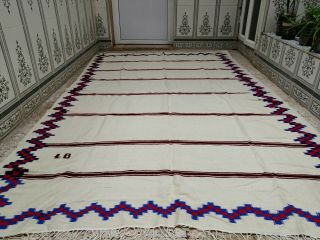 Handmade Vintage Moroccan Wool Rug Beni Ourain Carpet Azilal Berber Rug 6 X 10