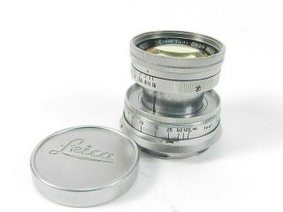 Antique Leitz Wetzlar Leica M3 Lens Summicron F=5 Cm 1:2 Nr.  1115514