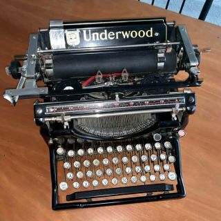 Antique Vintage Underwood Typewriter No.  5 Serial 3558153 - 5