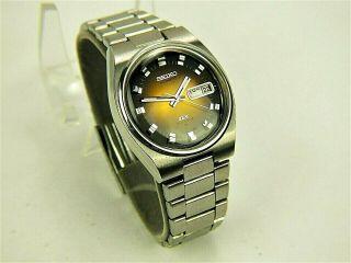 Vintage Seiko Dx Automatic Wrist Watch W/date 6106 - 7619 W/steel Band For Repair