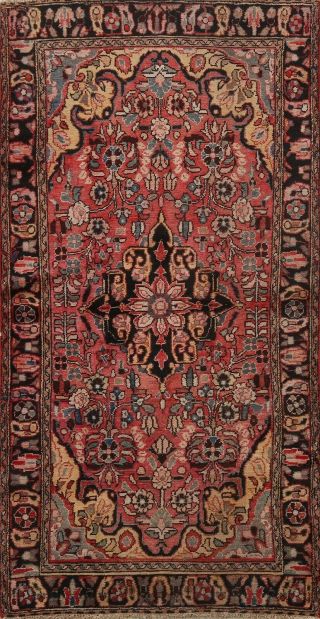 4x6 Semi - Antique Traditional Floral Area Rug Hand - Knotted Oriental Foyer Carpet