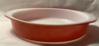 Vintage Pyrex Oven Ware Pink 8 " Round Pie Plate Or Casserole Dish 221