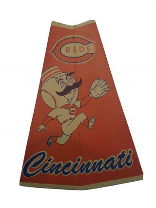 Rare Vintage Cincinnati Reds Baseball Stadium Logo Megaphone Popcorn Container