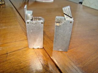 Machine Age Art Deco Aluminum Block Lighters For Repair