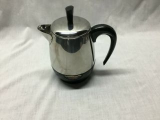 Vintage Farberware Superfast 4,  Cup Electric Percolator Coffee Pot Maker 134 Usa