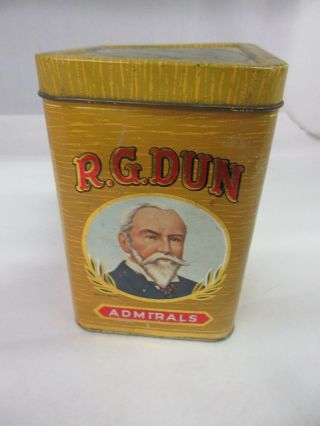 Vintage Advertising R.  G.  Dun Cigar Tobacco Tin 76 - V