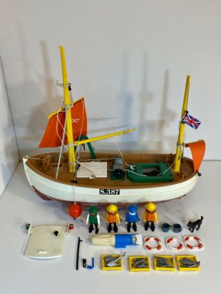 Playmobil 3551 Vintage Susanne Trawler Fishing Boat Trawler,  Incomplete
