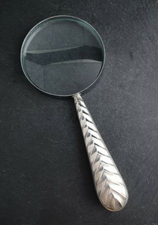 Antique Victorian sterling silver magnifying glass 4