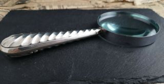 Antique Victorian sterling silver magnifying glass 6