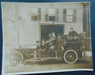 C.  1918 London Fire Department Firetruck Photographs - Vintage Firefighting
