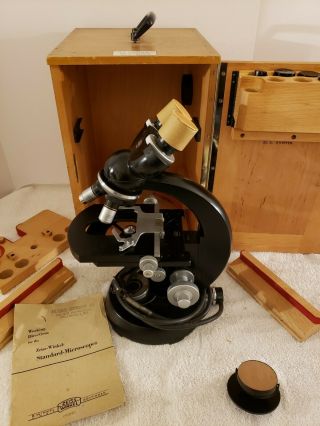 Carl Zeiss Winkel Standard Binocular Compound Professional Scientific Microscope