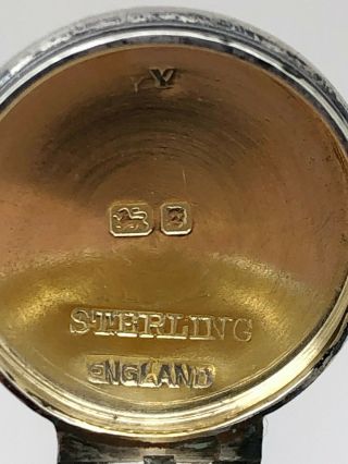 Vintage Tiffany & Co.  English Sterling Silver Dog Head Pill Box W/ Gold Wash 4