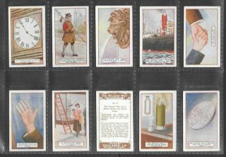 Gallaher 1924 Interesting (knowledge) Full 100 Card Set  The Reason Why