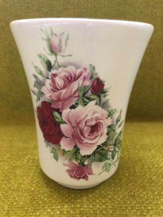 Vintage Crowne Oakes Designs York Vase With Floral Pattern