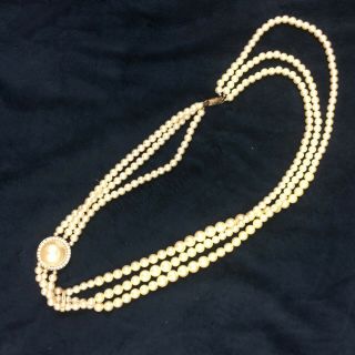 Vintage Faux Pearl Necklace Costume Jewelry