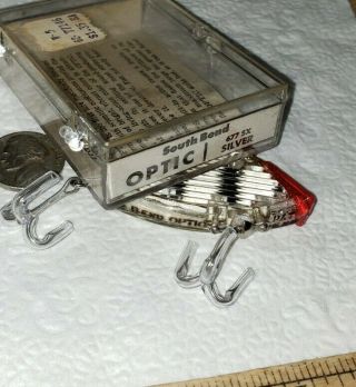Vintage South Bend Optic Lure c.  1959 Old Display Tackle Box Bait 3