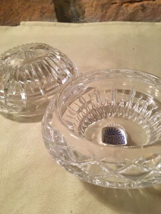 Vintage 1988 Princess House Crystal Highlights 3 - Way Candlestick Candle Holders 2