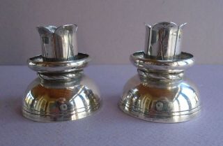 Good Pair Vintage William Spratling Sterling Silver Candlesticks - Taxco,  Mexico