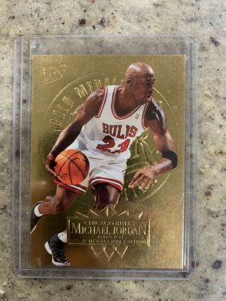 Michael Jordan 1995 - 96 Fleer Ultra Gold Medallion Edition 25 Bulls Rare Insert