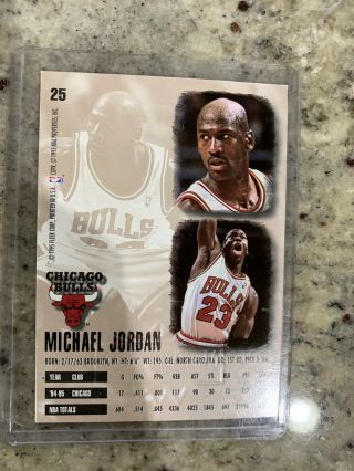 Michael Jordan 1995 - 96 Fleer Ultra Gold Medallion Edition 25 Bulls Rare Insert 3