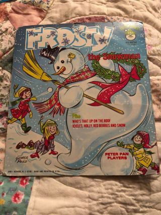 Vintage Frosty The Snowman Peter Pan Records Four Favorite Songs 45rpm Ep