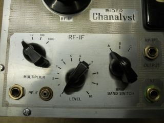 VINTAGE RCA RIDER CHANALYST MODEL 162B RADIO TEST EQUIPMENT - GREAT COND 5