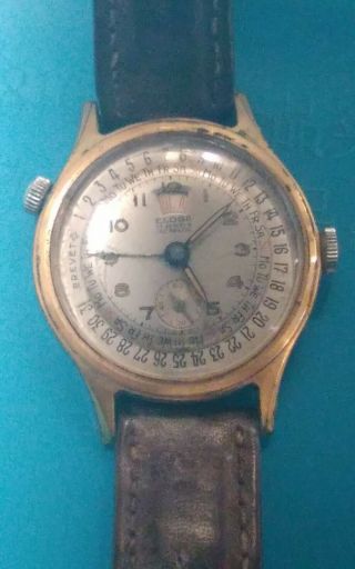 Final Lowered Price - Vintage Unique Triple Date Calendar Eloga