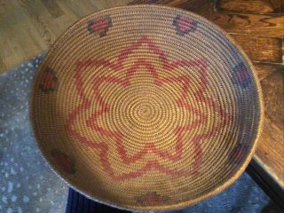 Antique Native American Apache Indian Basket Weaving Art