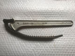 Grip - It 12 Inch Tool C - 12 Made In Usa Vintage Good Rex