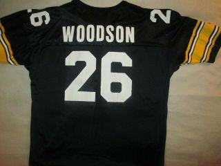 Vintage Usa 90s Champion Nfl Pittsburgh Steelers Rod Woodson 26 Jersey Mens Xl52