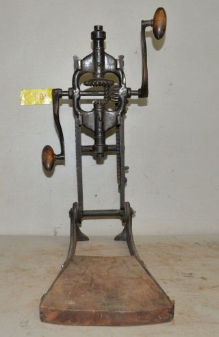 Antique Buckeye The Boss Barn Beam Post Drill Press Boring Machine Collectible 1