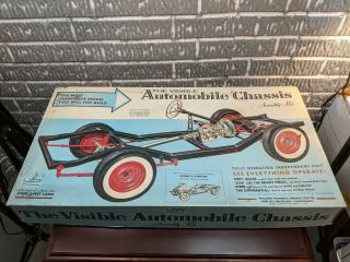 Vintage Renwal The Visible Automobile Chassis Model Kit 813