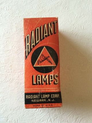 Vintage Radiant Lamp Corp 500w 120v T10 Projector Bulb