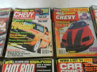 Choice of 12 Different Years Vintage Car Magazines Chevy Hot Rod More You Choose 3